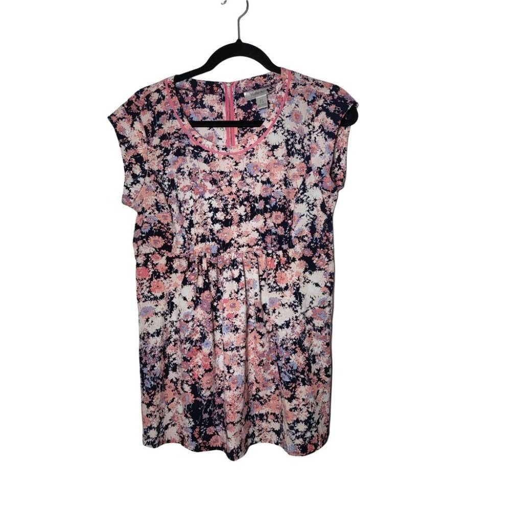 Motherhood Maternity Womens Floral Babydoll Blouse Size Small Boho Spring Summer